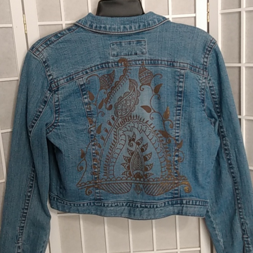 D-Jeans Cropped Denim Jacket – Blue –‎ Girls XL